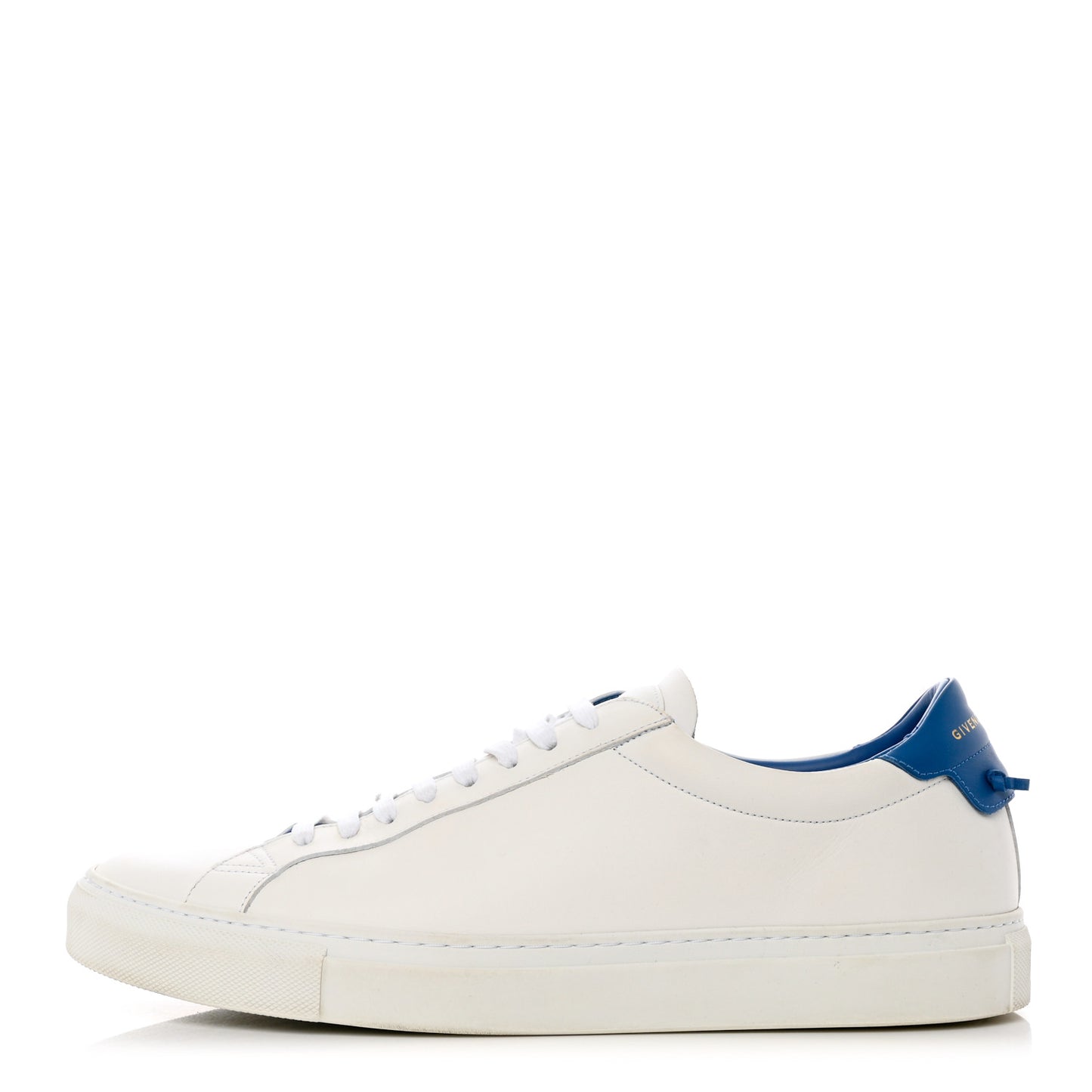 Calfskin Mens Urban Street Sneakers 45 White Blue