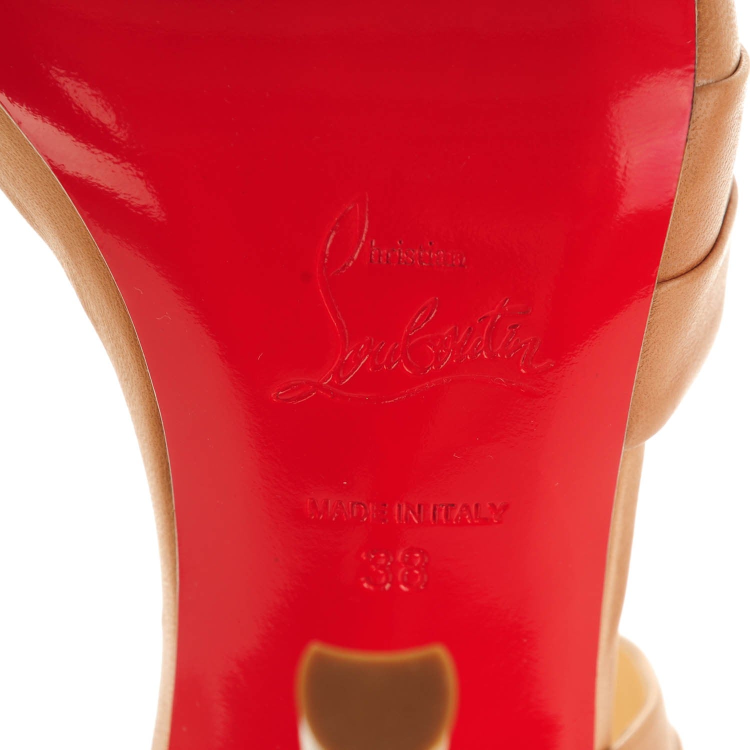 Christian Louboutin Nappa Pour Lili 120 Sandals 38 Nude 6 of 7