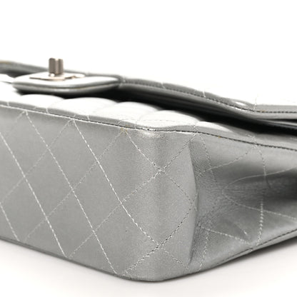 Chanel Metallic Lambskin Quilted Medium Double Flap Silver 10 of 10