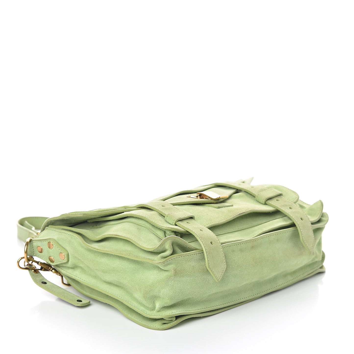 Suede Medium PS1 Satchel Grass