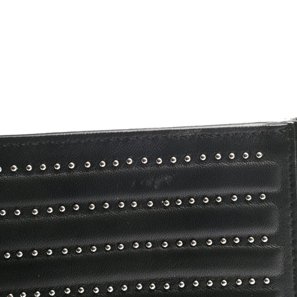 Alexander McQueen Calfskin Studded Skull Small Zipped Pouch Black 9 of 9