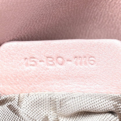 Christian Dior Metallic Lambskin Cannage Mini Lady Dior Lotus 7 of 12