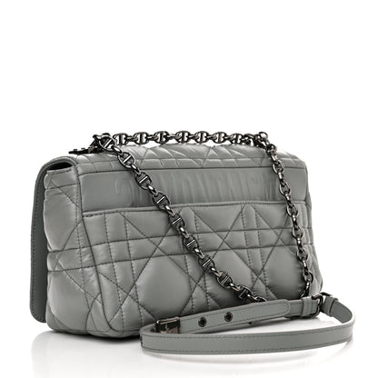 Christian Dior Calfskin Macrocannage Medium Caro Bag Iron Grey 3 of 10