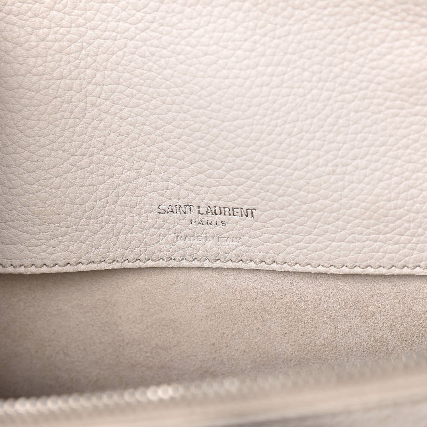 Saint Laurent Grained Calfskin Small Supple Sac De Jour Souris 11 of 13