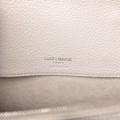 Saint Laurent Grained Calfskin Small Supple Sac De Jour Souris 11 of 13