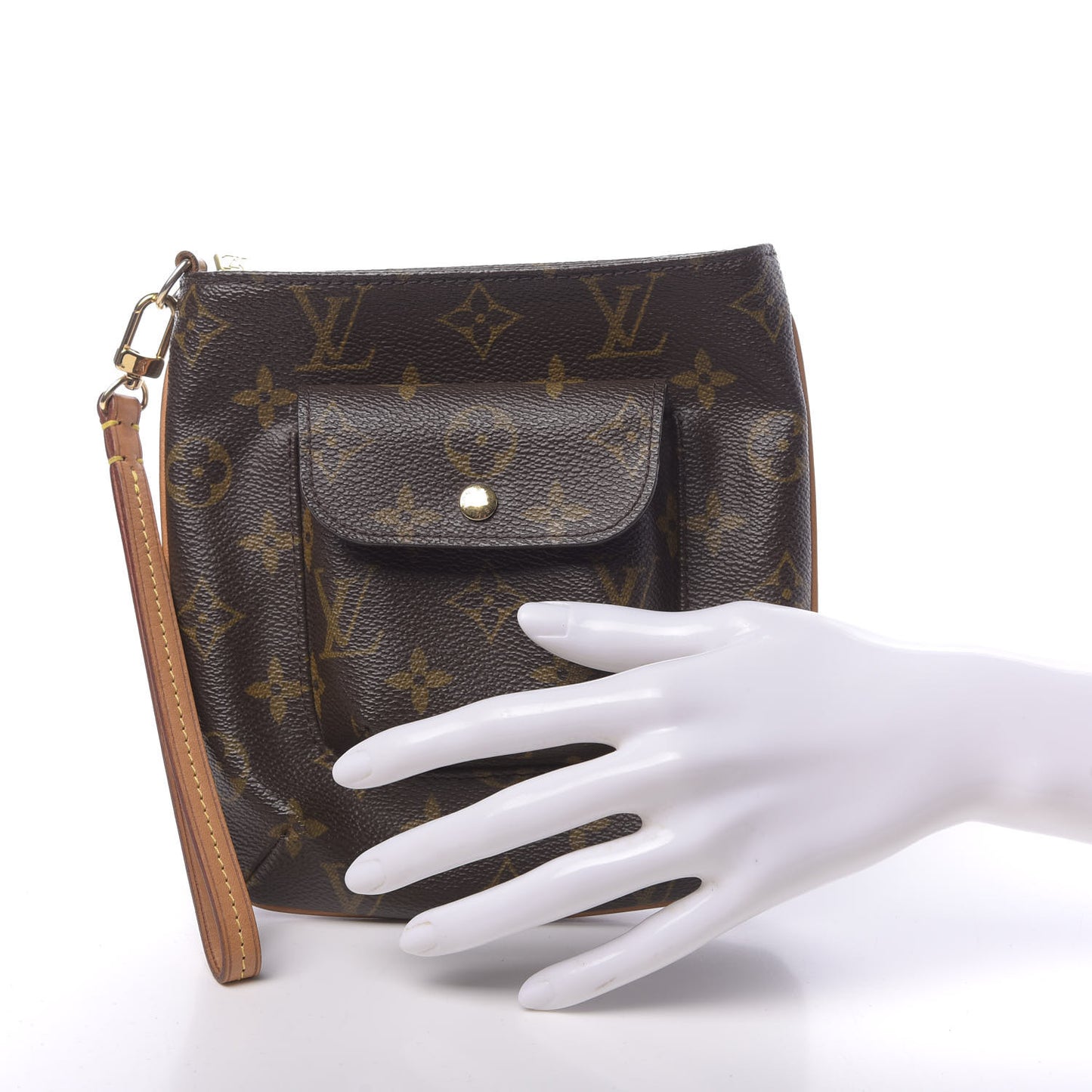 Monogram Partition Wristlet