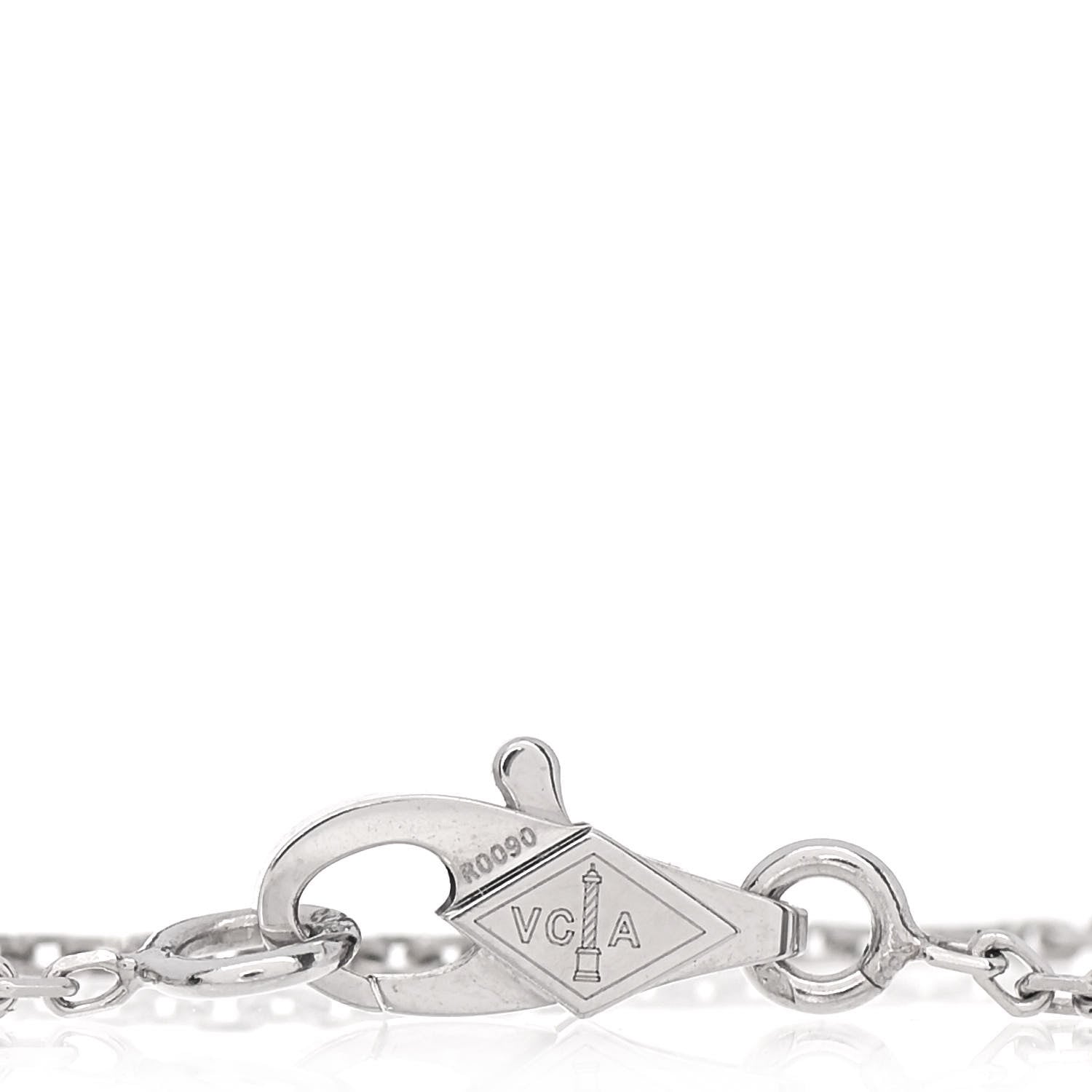 Van Cleef & Arpels 18K White Gold Diamond Mini Frivole Bracelet 5 of 6