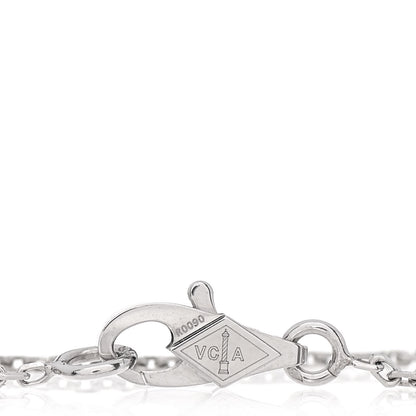 Van Cleef & Arpels 18K White Gold Diamond Mini Frivole Bracelet 5 of 6