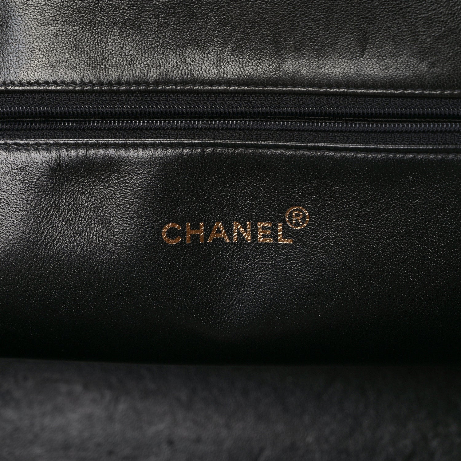 Chanel Patent Quilted Grand Shopping Tote GST Black 6 of 11