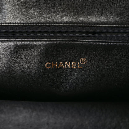 Chanel Patent Quilted Grand Shopping Tote GST Black 6 of 11