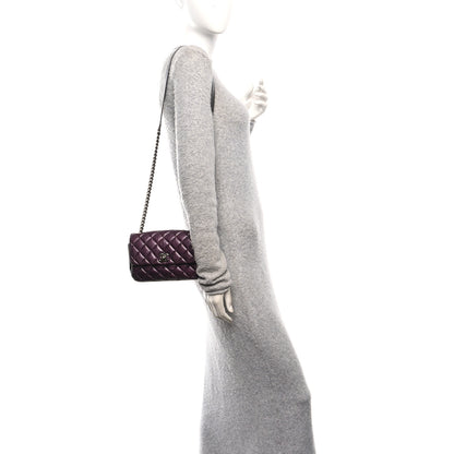 Chanel Calfskin Mineral Nights Mini Flap Dark Purple 2 of 10