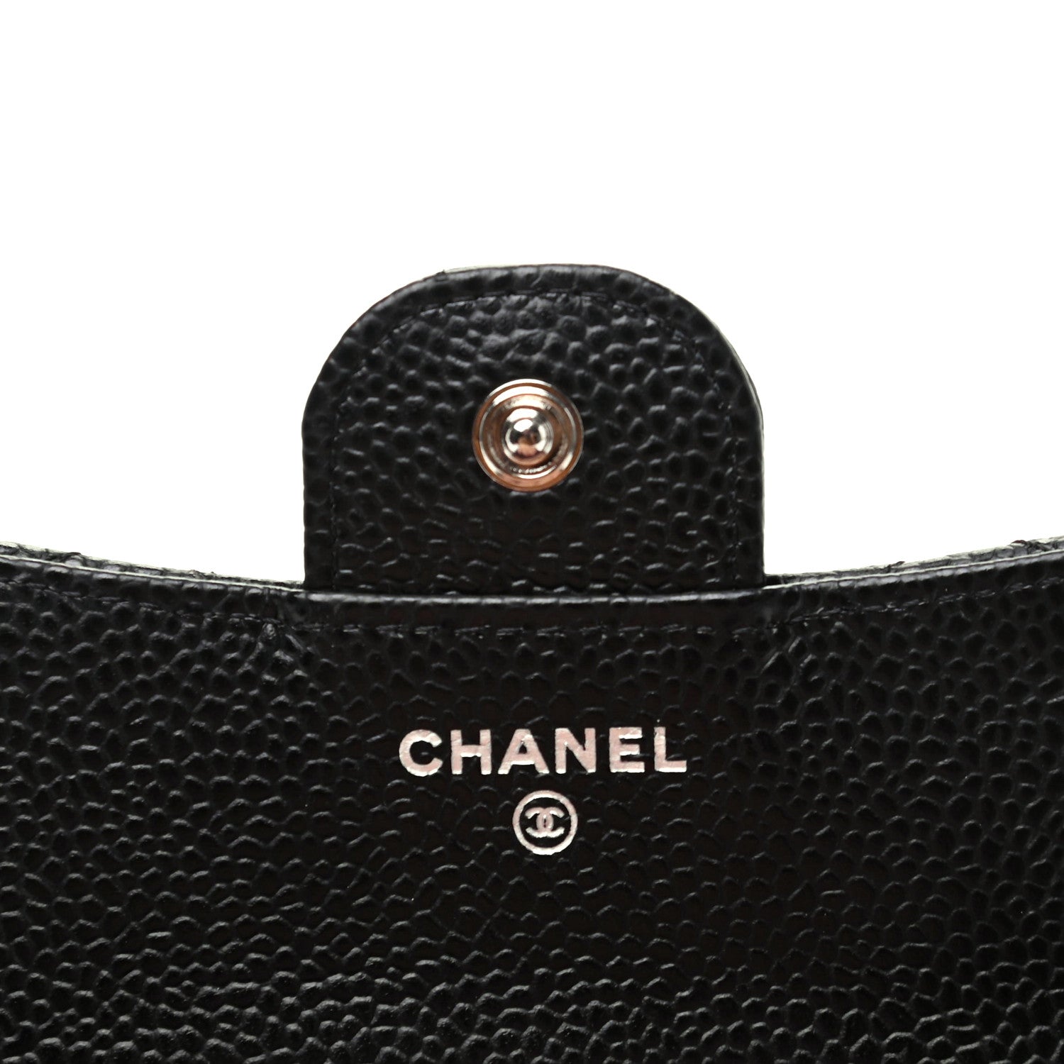 Chanel Caviar Quilted Compact Flap Wallet Black 5 of 7