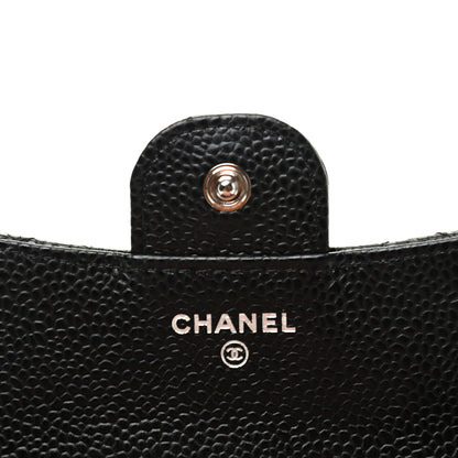 Chanel Caviar Quilted Compact Flap Wallet Black 5 of 7
