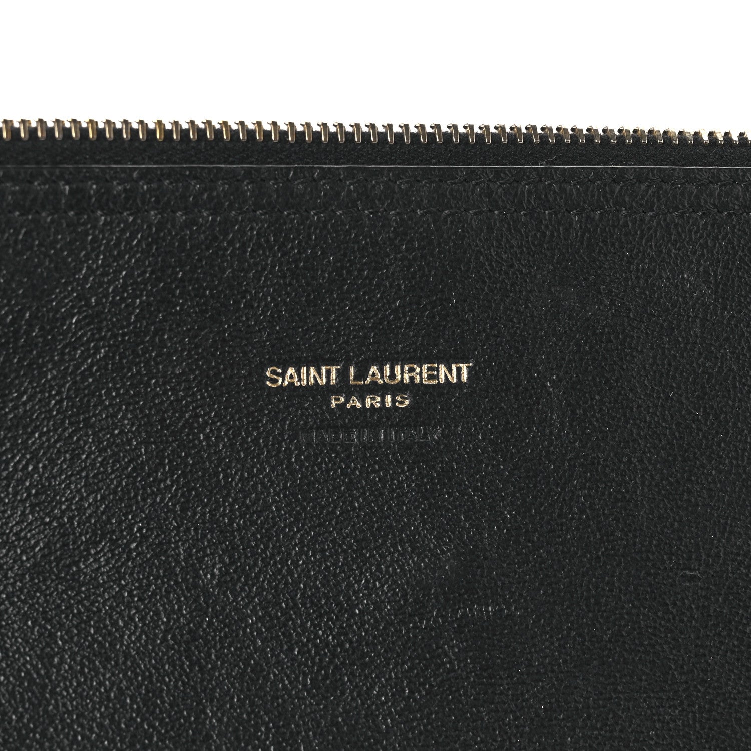 Saint Laurent Canvas Calfskin Tag Hobo White Black 8 of 10