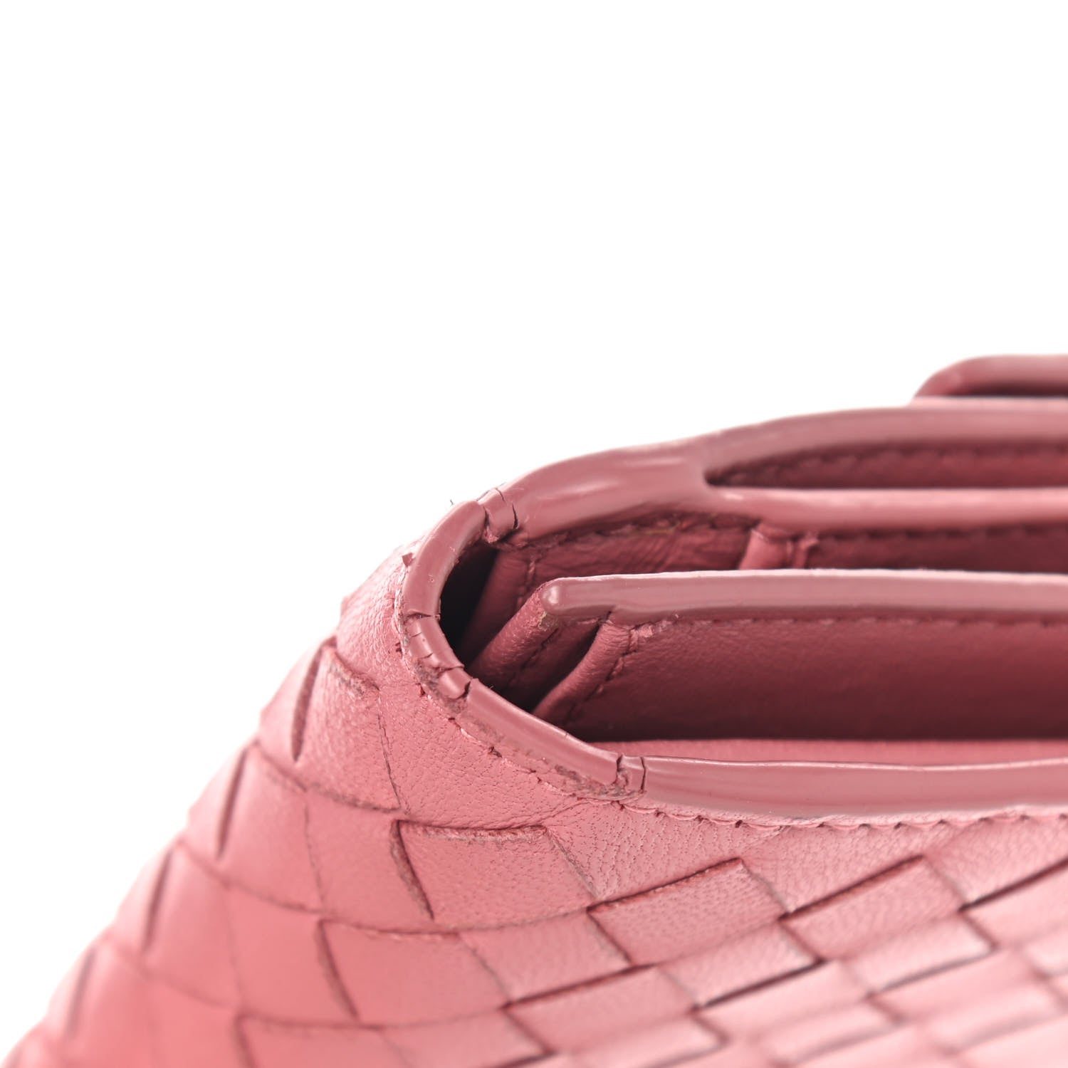 Bottega Veneta Nappa Intrecciato Continental Snap Wallet Corallo 14 of 15