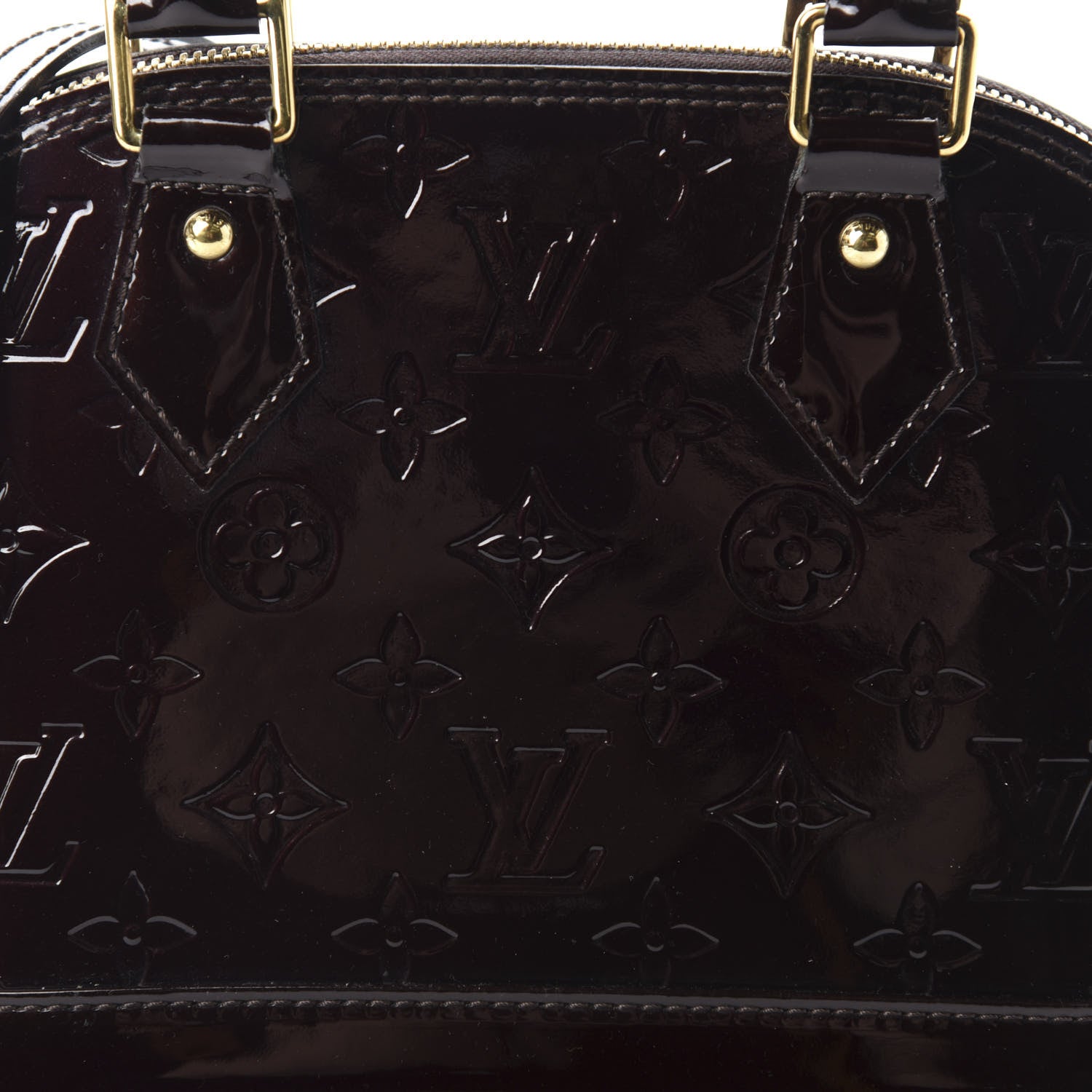 Louis Vuitton Vernis Alma BB Amarante 10 of 10