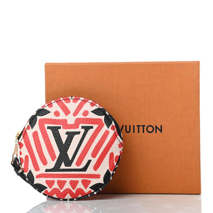 Louis Vuitton Monogram Giant Crafty Round Coin Purse Creme Rouge 8 of 8