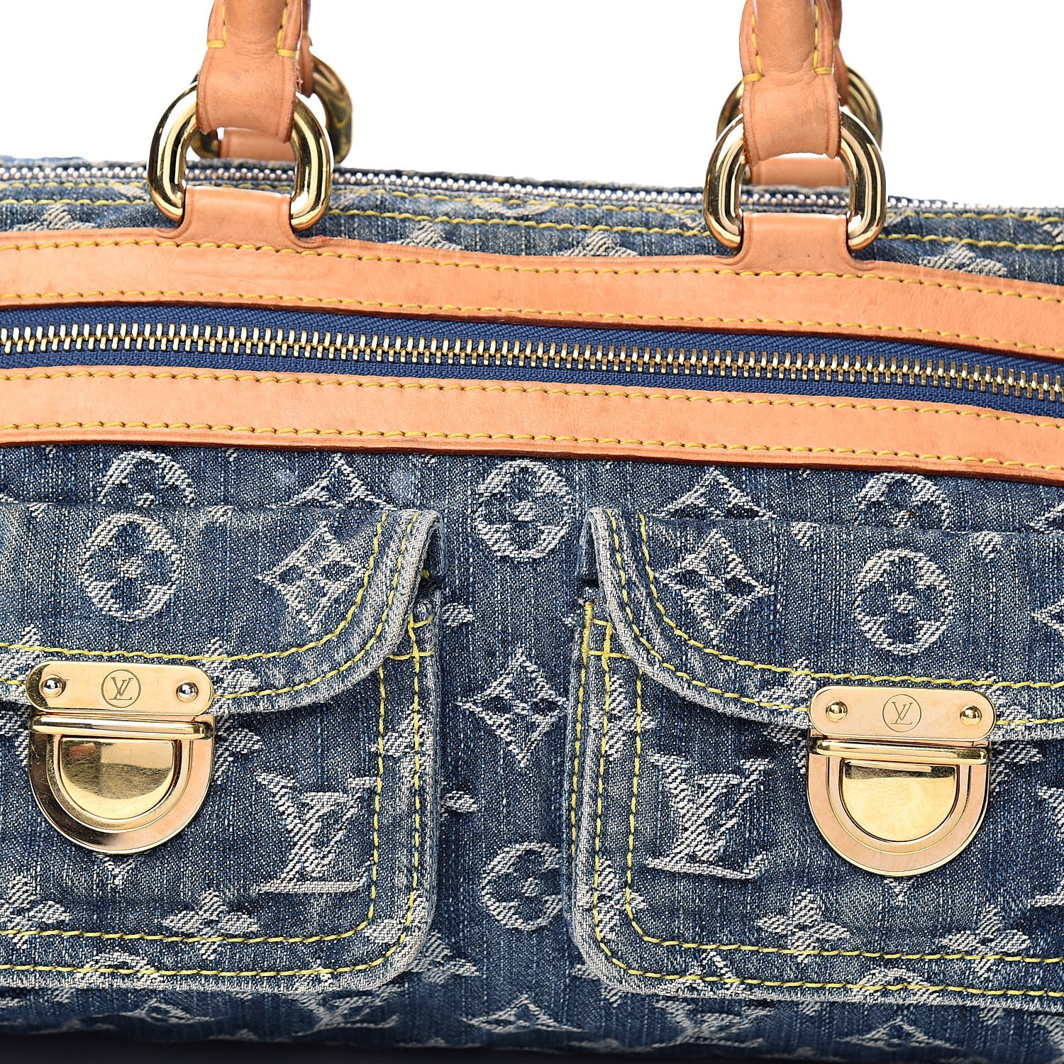 Louis Vuitton Monogram Denim Neo Speedy Blue 24 of 24