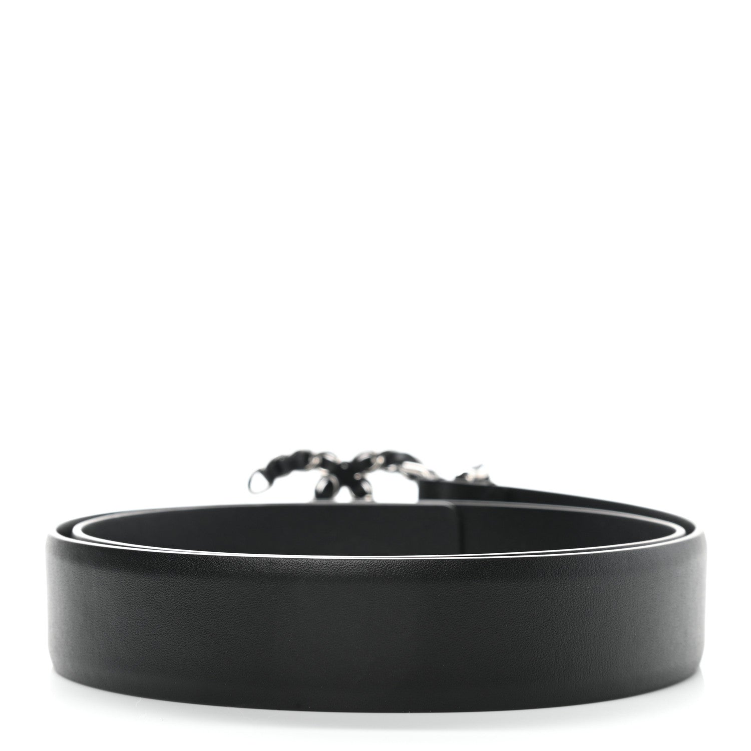 Chanel Calfskin CC Chain Belt 80 32 Black 2 of 10