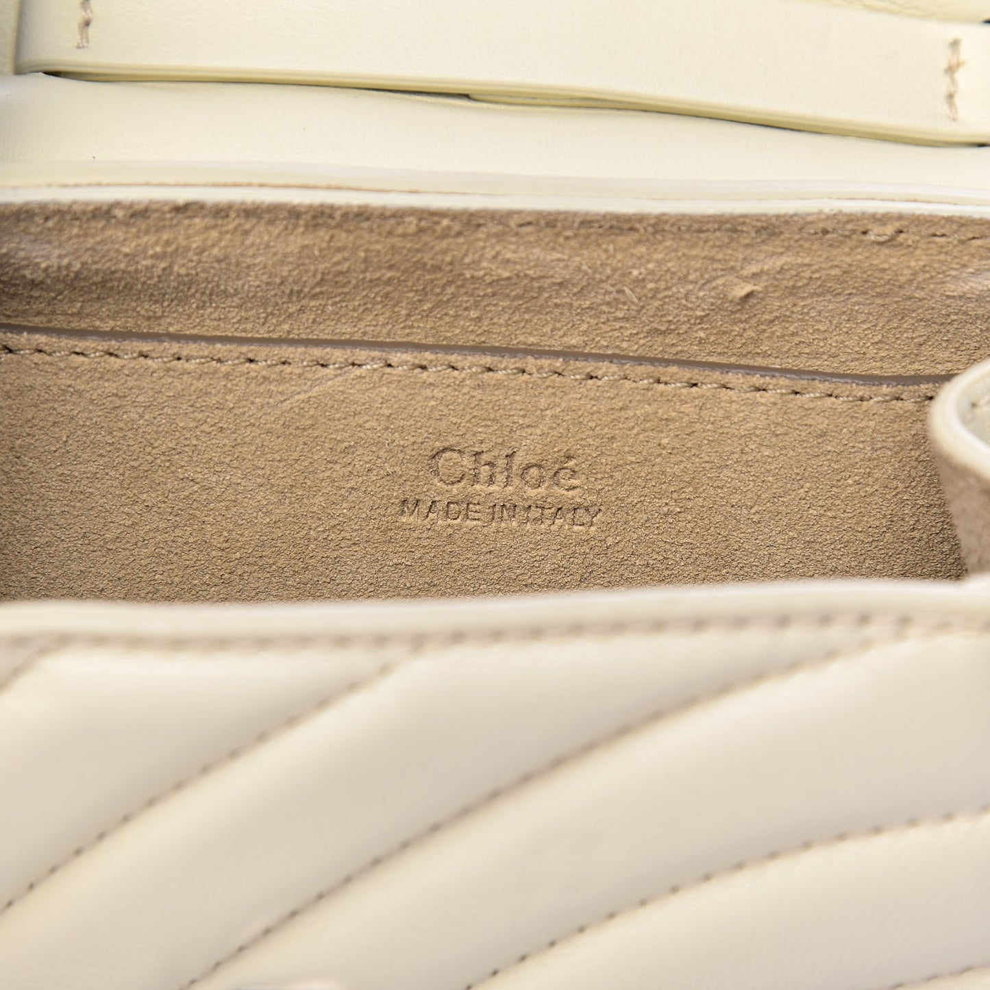 Calfskin Quilted Nano Drew Bijou Shoulder Bag White