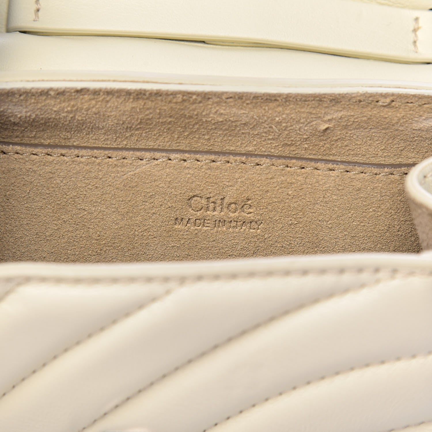 Chloe Calfskin Quilted Nano Drew Bijou Shoulder Bag White 6 of 11