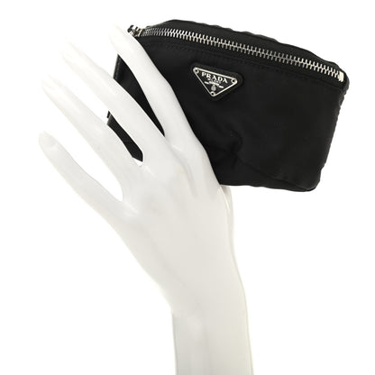 Prada Re-Nylon Saffiano Metal Triangle Logo Mini Arm Pouch Black 2 of 5