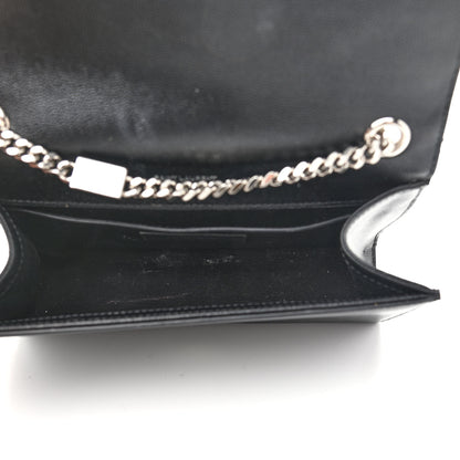Saint Laurent Grain De Poudre Small Monogram Kate Satchel Black 5 of 15
