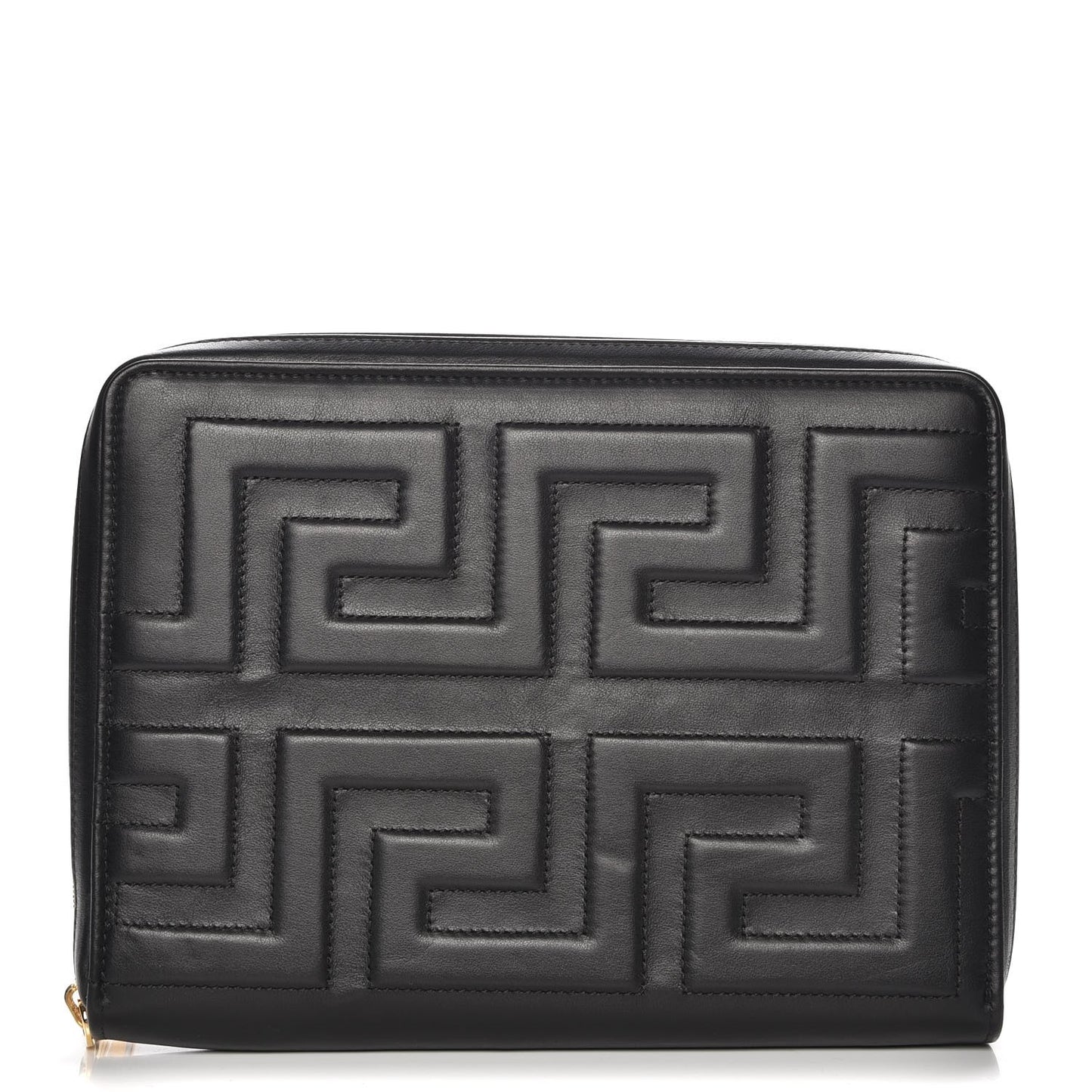 Lambskin Stitched Donna Ipad Case Black