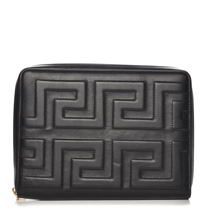 Versace Lambskin Stitched Donna Ipad Case Black 15 of 21