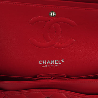 Chanel Lambskin Quilted Medium Double Flap Red 7 of 9