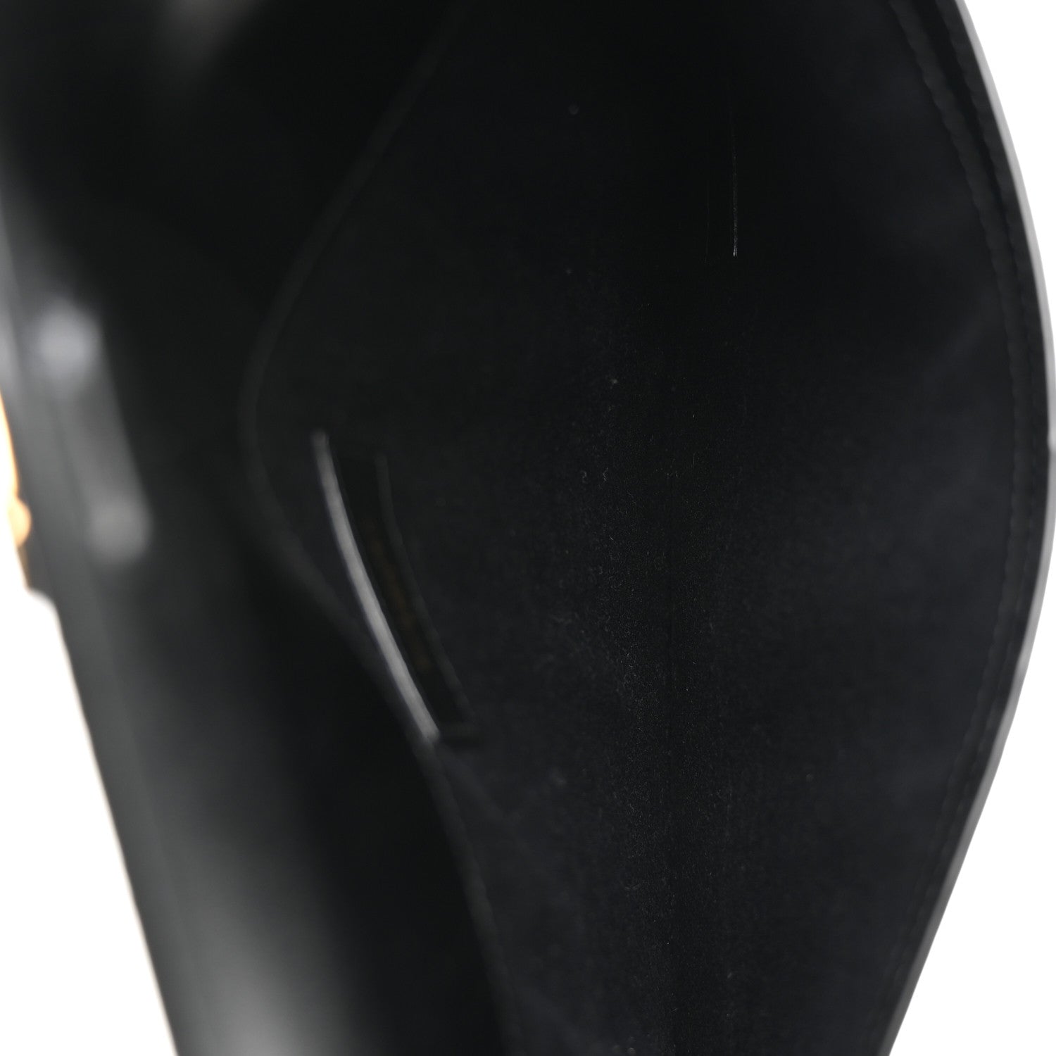 Saint Laurent Smooth Shiny Calfskin Monogram Large Uptown Pouch Black 5 of 8