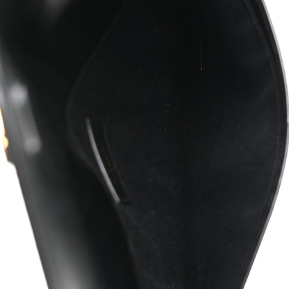 Saint Laurent Smooth Shiny Calfskin Monogram Large Uptown Pouch Black 5 of 8