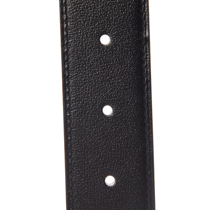 Hermes Box Togo 32mm Guilloche H Belt 90 Black Gold 6 of 6