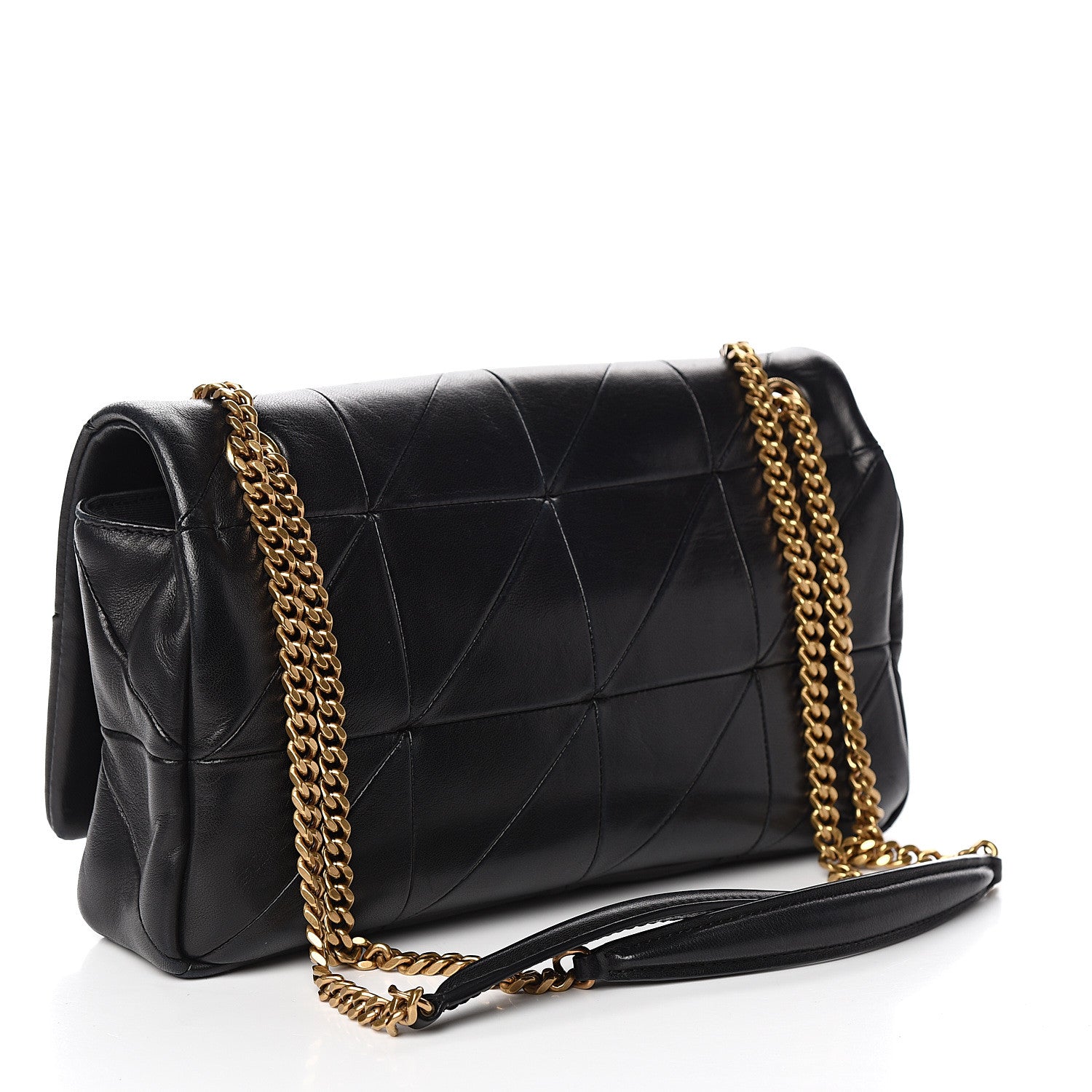 Saint Laurent Lambskin Patchwork Monogram Medium Jamie Black 2 of 9