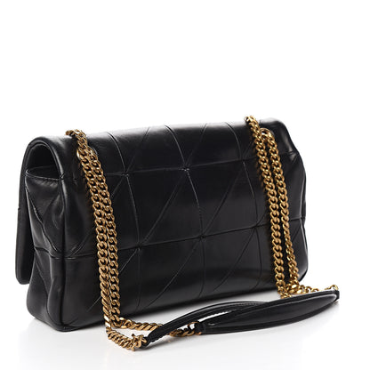 Saint Laurent Lambskin Patchwork Monogram Medium Jamie Black 2 of 9