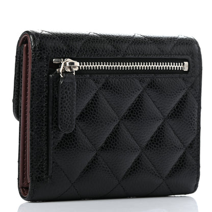 Chanel Caviar Quilted Compact Flap Wallet Black 3 of 9