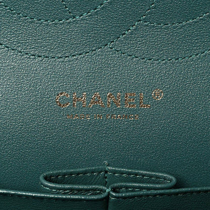 Chanel Caviar Quilted Jumbo Double Flap Dark Turquoise 6 of 10