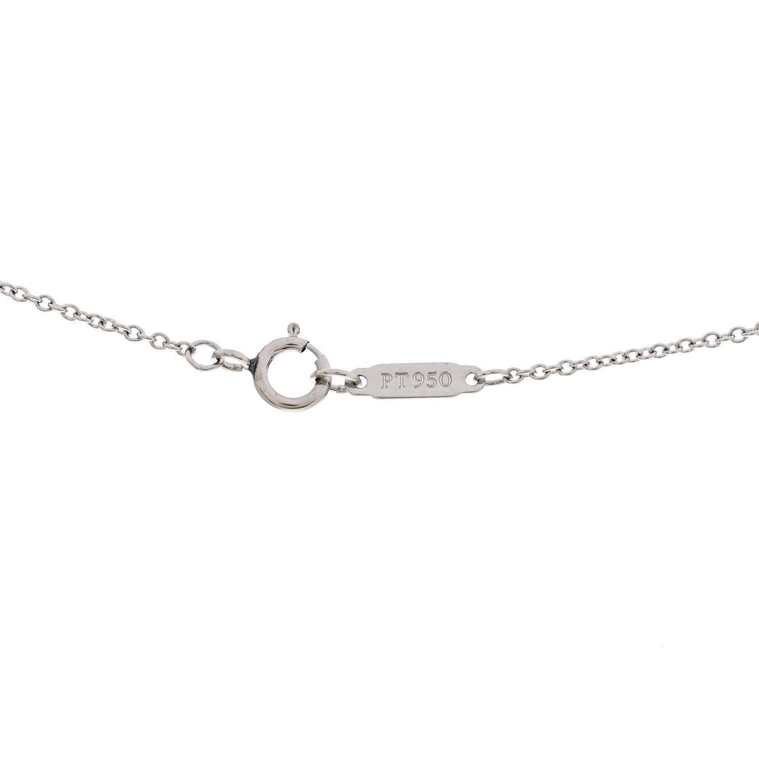 Tiffany Platinum Diamond .79ct Solitaire Pendant Necklace 5 of 5