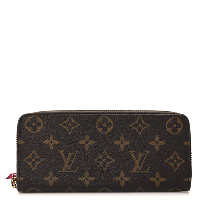 Louis Vuitton Monogram Clemence Wallet Fuchsia 1 of 7