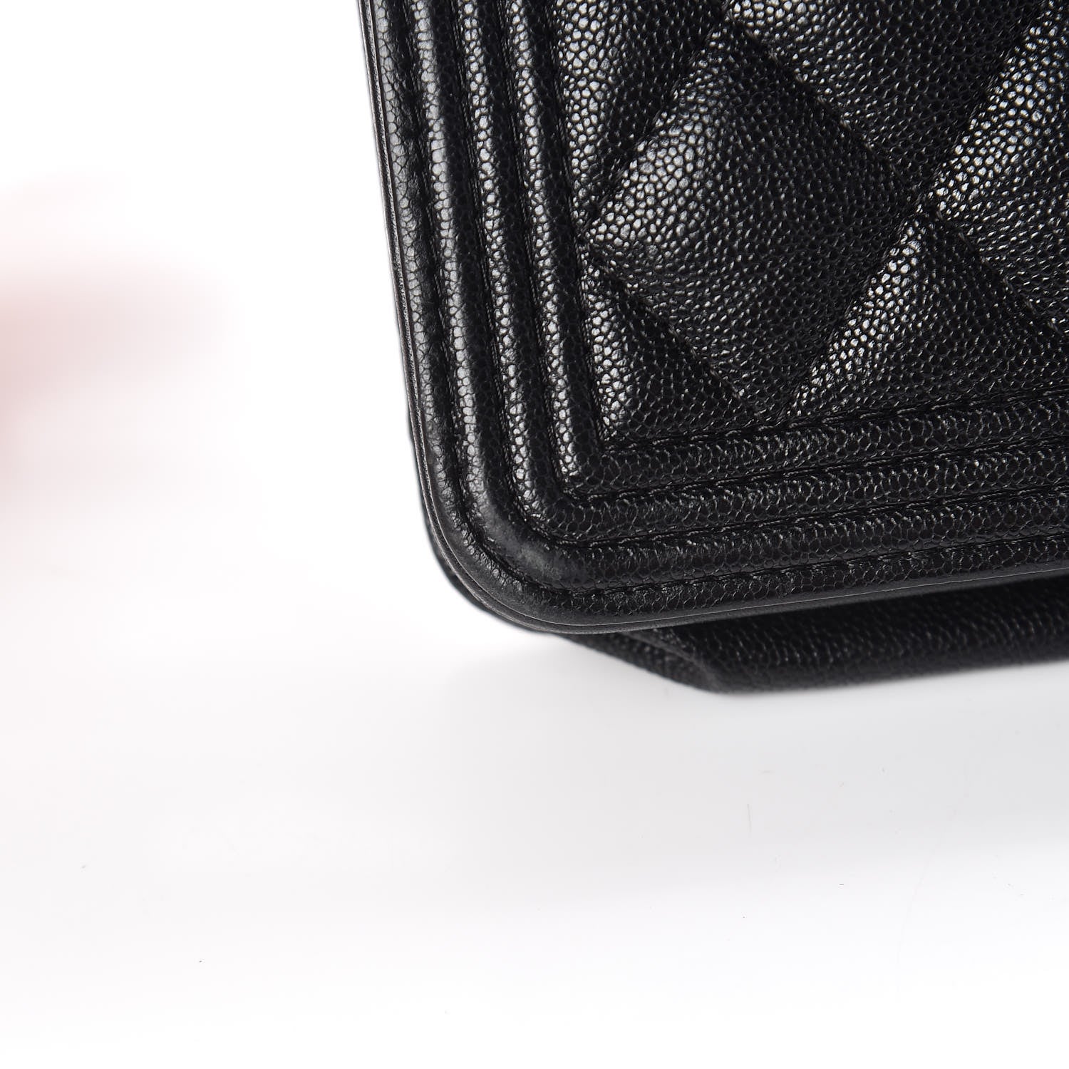 Chanel Caviar Quilted Boy Wallet On Chain WOC Black 12 of 21