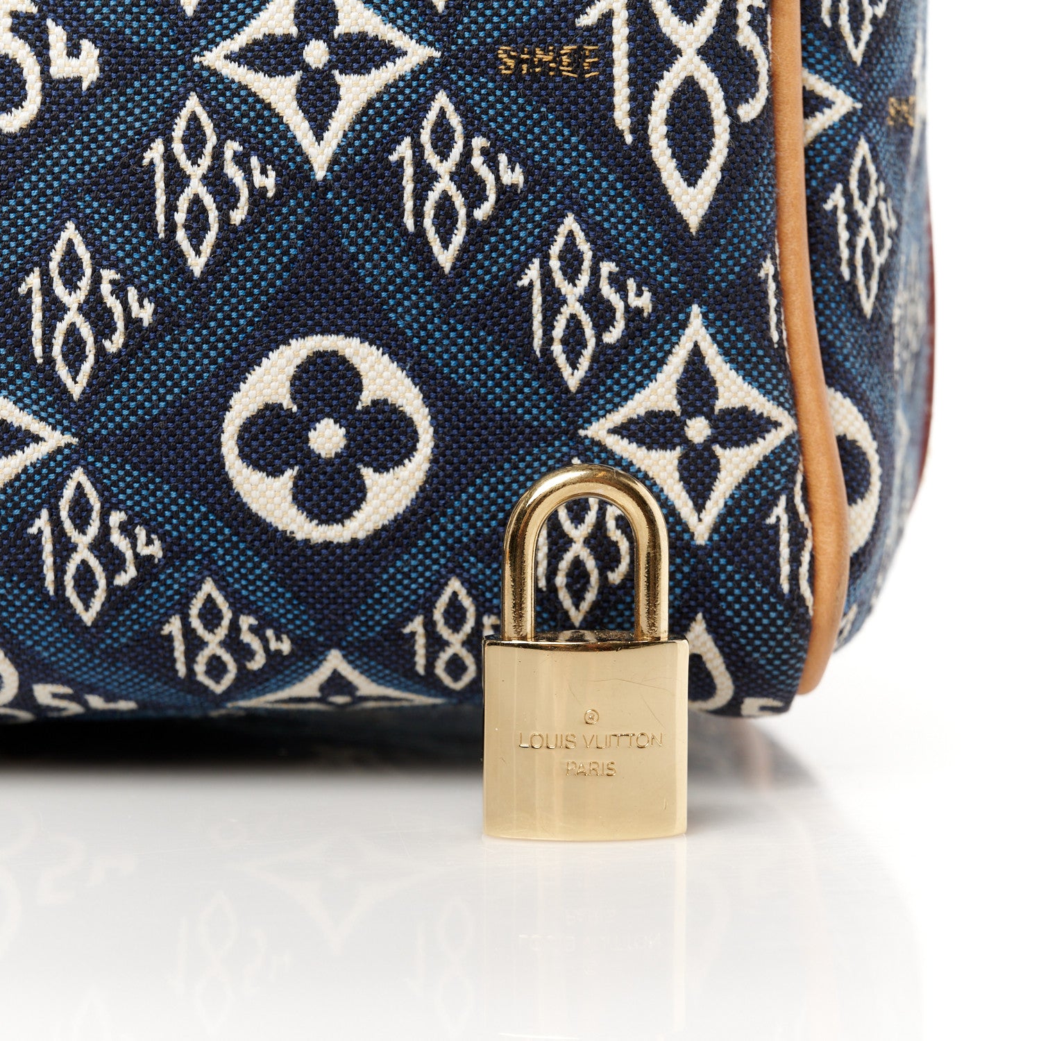 Louis Vuitton Jacquard Since 1854 Speedy Bandouliere 25 Blue 8 of 14