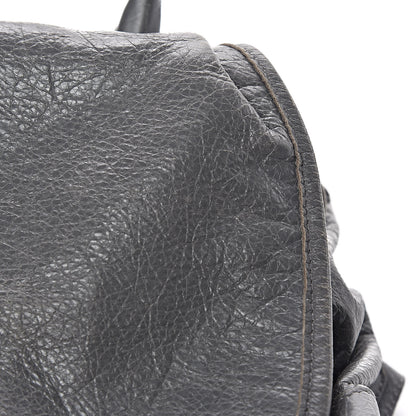 Balenciaga Agneau Silver Metallic Edge Hardware Backpack Gris Cendre 12 of 23