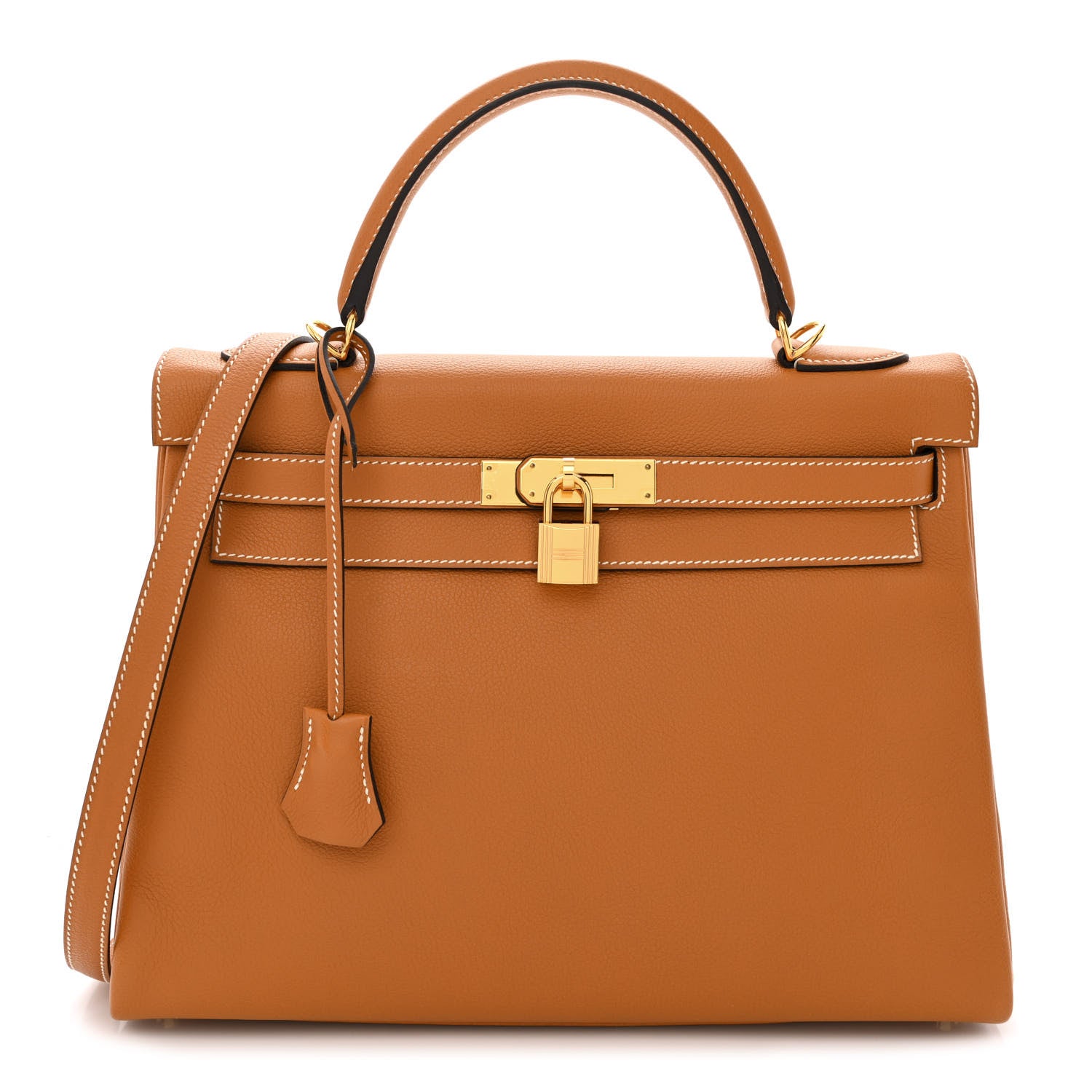 Hermes Evercolor Kelly Retourne 32 Toffee 1 of 13