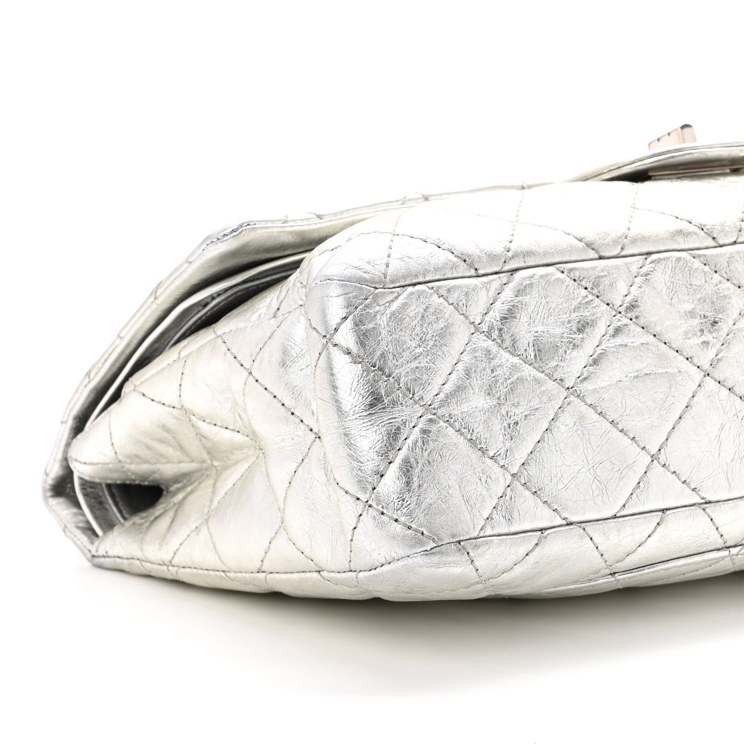 Chanel Metallic Aged Calfskin Quilted 2.55 Reissue 227 Flap Silver 6 of 8