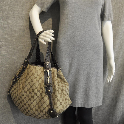 Gucci Monogram Pelham Tote Brown 3 of 10