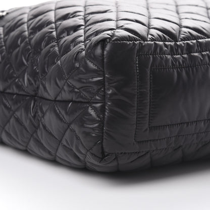 Chanel Nylon Quilted Coco Cocoon Hobo Black 8 of 10