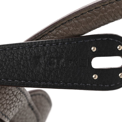 Hermes Taurillon Clemence Verso Lindy 34 Etain Bleu Indigo 7 of 15