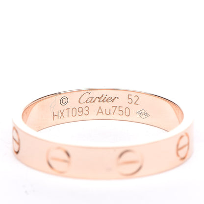 Cartier 18K Pink Gold 3.5mm LOVE Wedding Band Ring 52 6 4 of 5