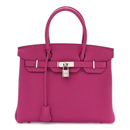 Hermes Togo Birkin 30 Rose Pourpre 1 of 12