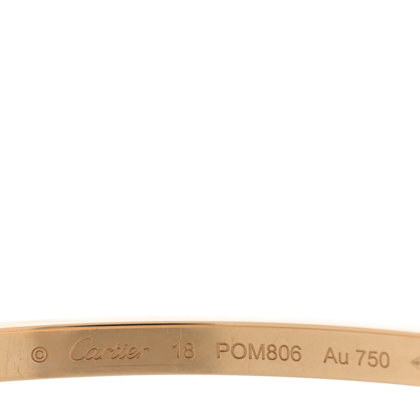 18K Yellow Gold Small LOVE Bracelet 18